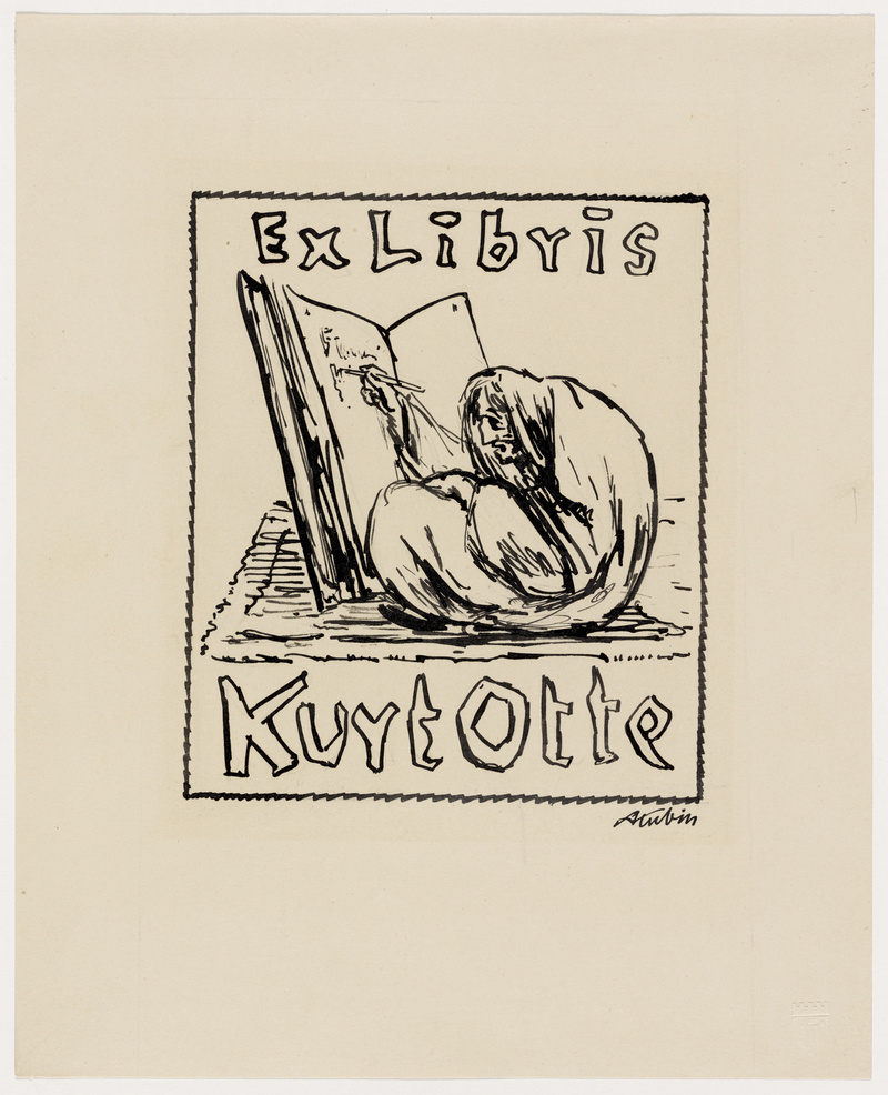 Alfred Kubin, Exlibris Kurt Otte, 1921 Alfred Kubin, Exlibris Kurt Otte, 1921