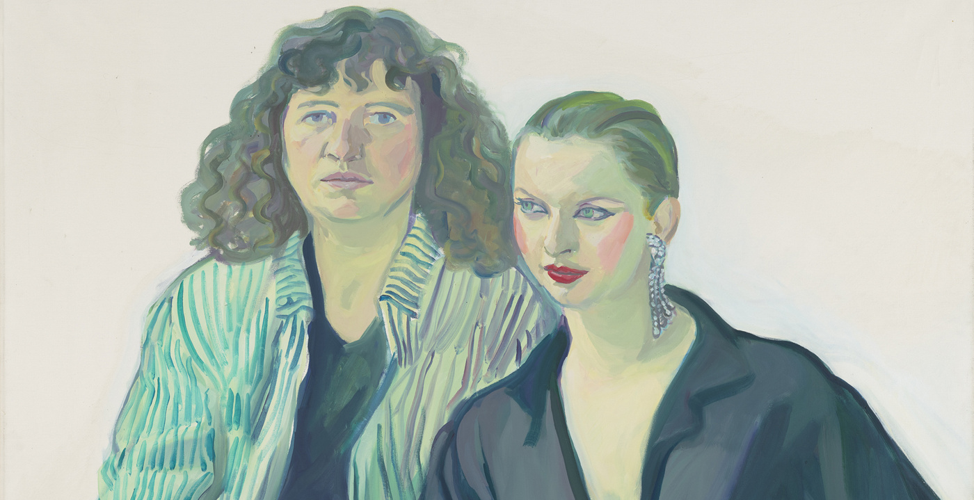 Maria Lassnig, Porträt Ulrike Ottinger und Tabea Blumenschein, 1978