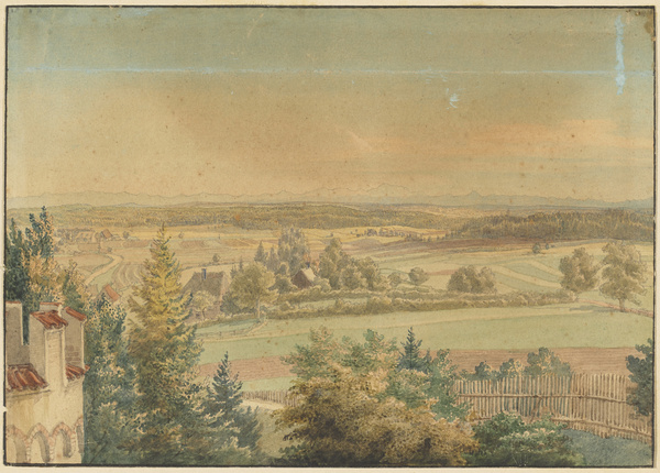 Lorenz Quaglio, Blick von Schloß Kaltenberg gegen Süden