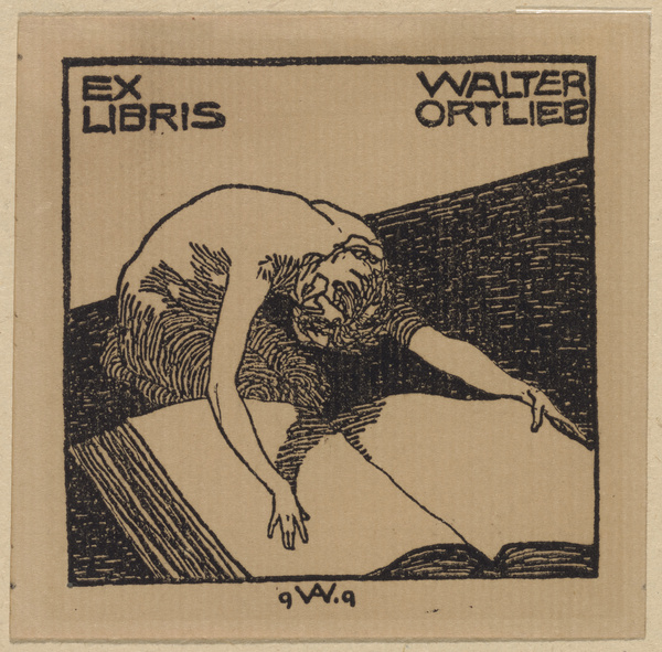 Albert Weisgerber, Ex Libris Walter Ortlieb