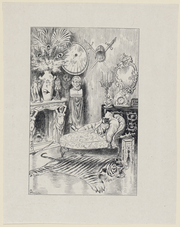 Adolf Oberländer, Die Salon-Einrichtung, Oberländer-Album VII, 55