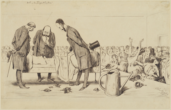 Adolf Oberländer, Sechs Tage aus dem Leben eines Hungerkünstlers VI, 1887