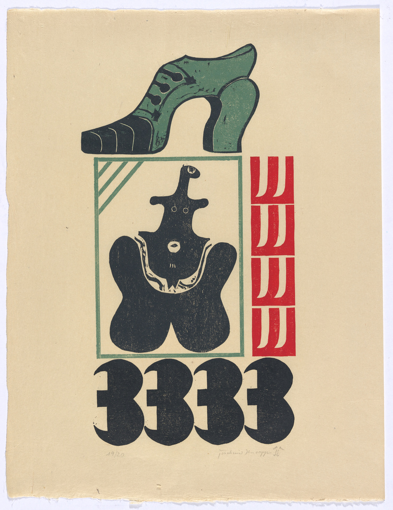 Joachim Knorpp, Figuren und Zahlen, Mappe mit 11 Holzschnitten