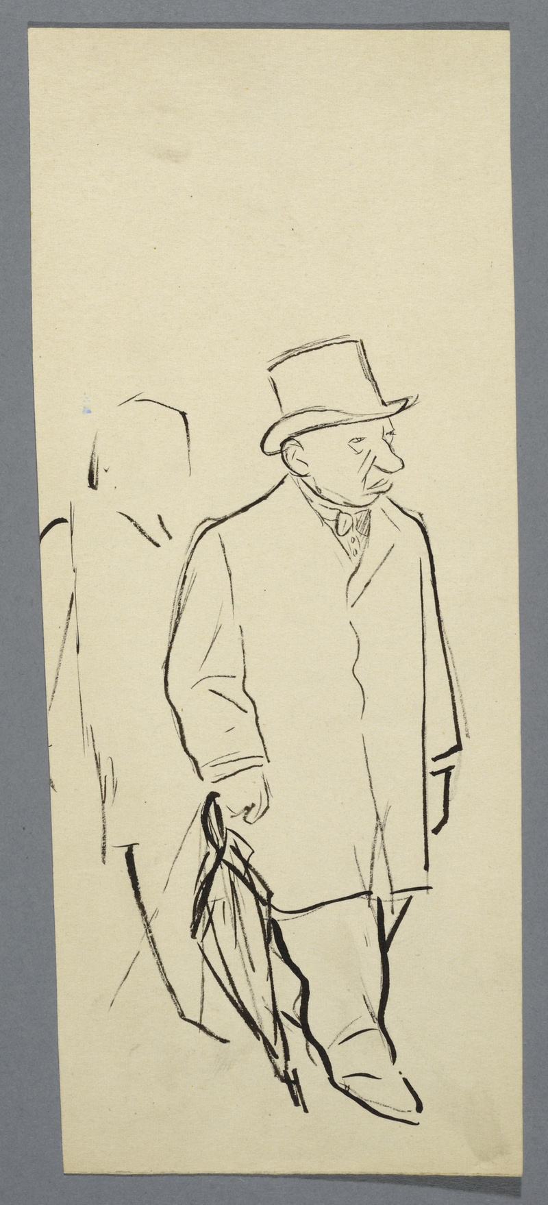 Karl Arnold, Skizzen- und Studienblatt (Herrenstudie)