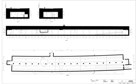 Sections and floor plan of the Kunsthaus of the Lenbachhaus Munich, 2025, Studio Nitsche.