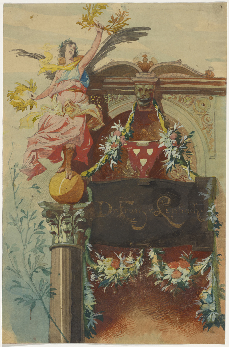 Friedrich August von Kaulbach, Festblatt für Franz von Lenbach