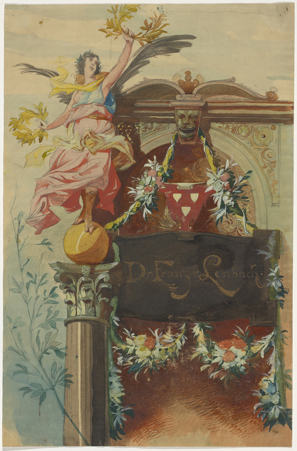 Friedrich August von Kaulbach, Festblatt für Franz von Lenbach