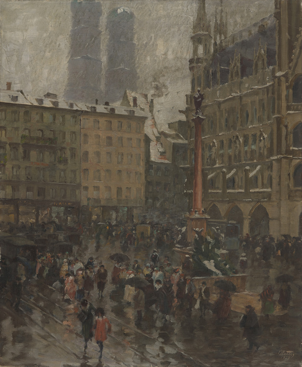 Charles Vetter, München-Marienplatz, 1925