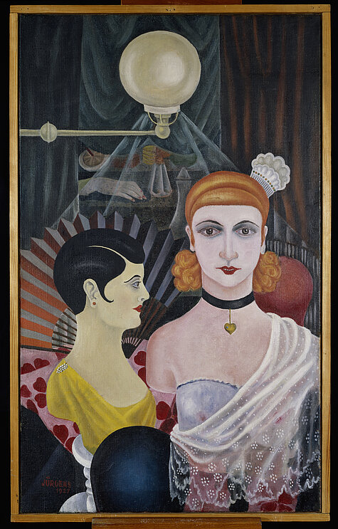 Grethe Jürgens, Frisierpuppen, 1927, Öl auf Leinwand, Privatsammlung, Foto: Privatsammlung, © H. Jürgens-Hitz