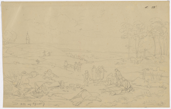 Carl Wilhelm Freiherr von Heideck, Am Abend nach einer Schlacht, 1852