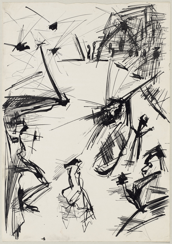 Adriaan Korteweg, Figurenstudie (Zeedyck), 1914