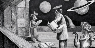 Reading Group im glitch bookstore und im Lenbachhaus