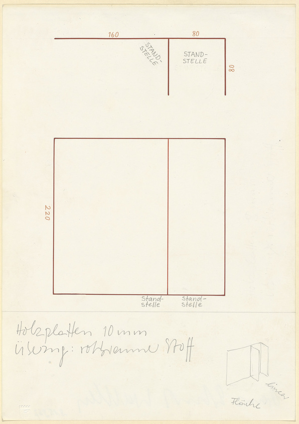 Franz Erhard Walther, Vierteilige Raumarbeit