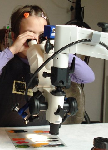 Kunstdetektive: Am Mikroskop