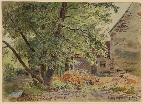 Fritz van der Venne, Bauernhaus bei Langenpreising, 1925