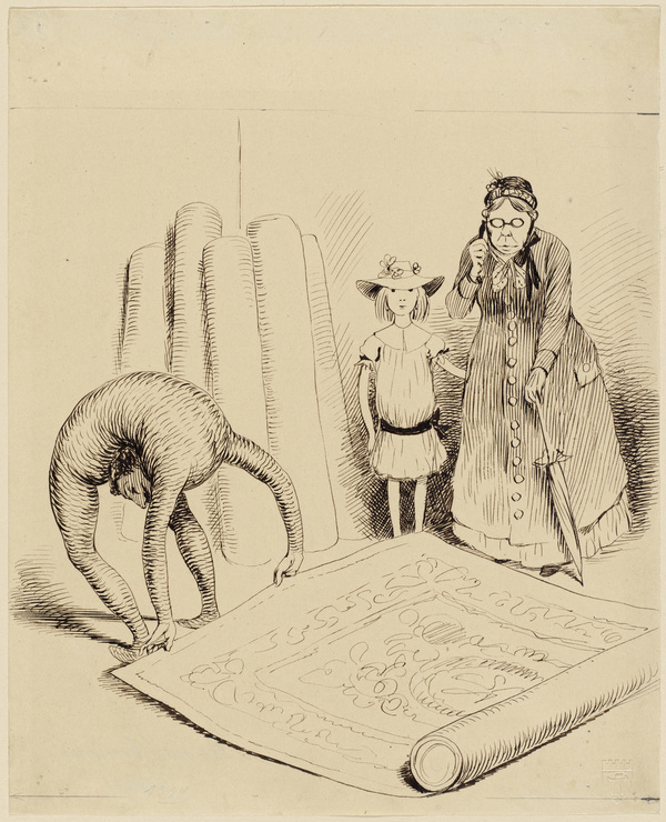 Adolf Oberländer, Der neue Commis, früher Schlangenmensch, 1886