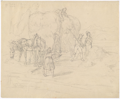 Carl Wilhelm Freiherr von Heideck, Grummet-Ernte in Oberbayern