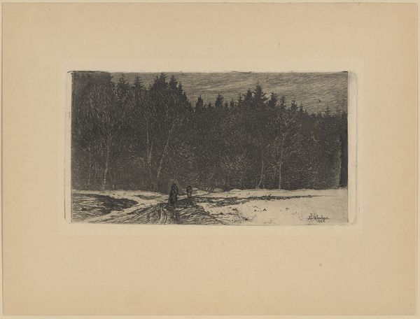 Sion Longley Wenban, Weg am Waldrand, 1885