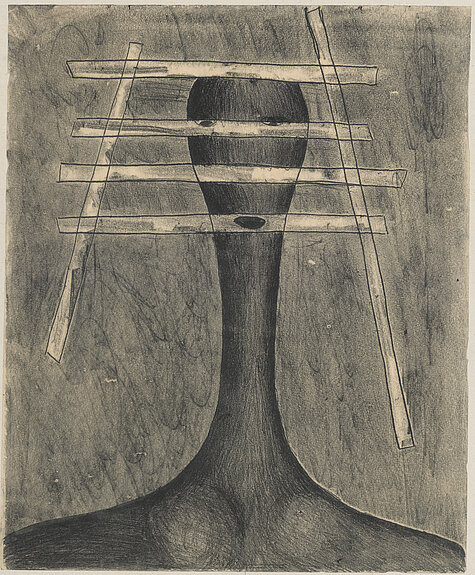 Maria Jarema, Akt (Nude), 1954. National Museum in Warsaw (Muzeum Narodowe w Warszawie). © Estate of the artist