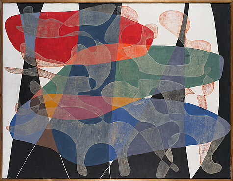 Maria Jarema, Penetracje I (Durchdringung I), 1957, Muzeum Sztuki, Łodz, © Rechtsnachfolge der Künstlerin