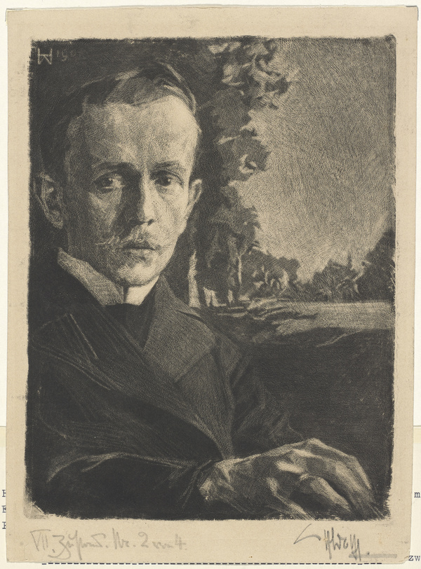 Heinrich Wolff, Bildnis des Grafikers Georg Braumüller