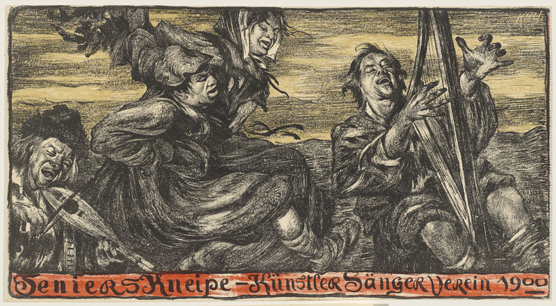 Alois Kolb, Teniers Kneipe - Künstler Sänger Verein 1900