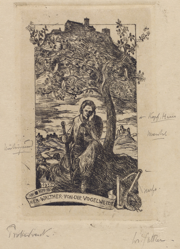 Joseph Sattler, Her Walther von der Vogelweide UM 1170-1230, 1930