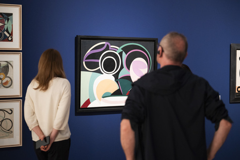 Installation Shot, Auguste Herbin, Lenbachhaus Munich, 2025. Photo: Lukas Schramm, Lenbachhaus
