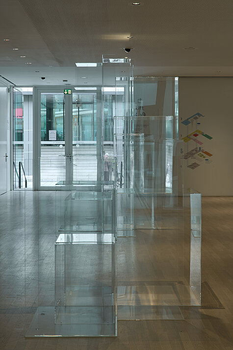 Ausstellungsansicht, Franz Wanner. Eingestellte Gegenwarten, Städtische Galerie im Lenbachhaus und Kunstbau München 2026. Foto: Ernst Jank © Franz Wanner