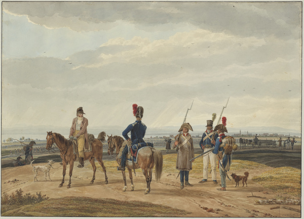 Wilhelm von Kobell, Begegnung mit französischen Soldaten, 1803