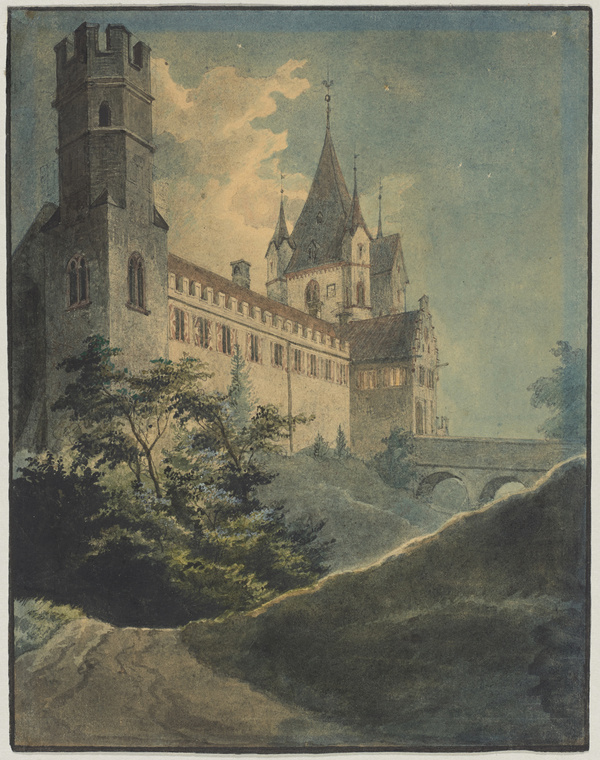 Lorenz Quaglio, Schloß Kaltenberg bei Mondschein, um 1835/45