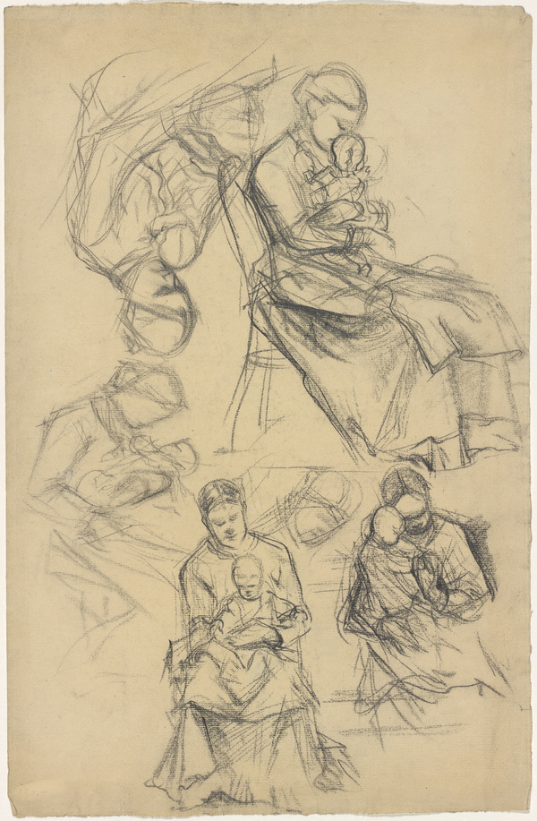 Peter von Halm, Mutter mit Kind