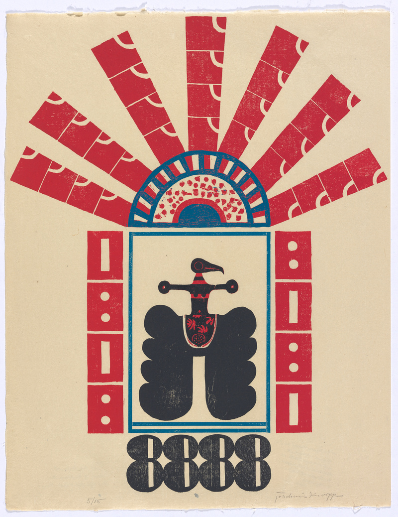 Joachim Knorpp, Figuren und Zahlen, Mappe mit 11 Holzschnitten