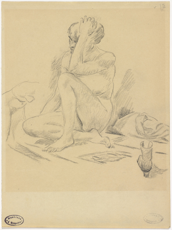 Albert Weisgerber, Skizzenbuch mit 72 Blättern, Aktzeichnungen