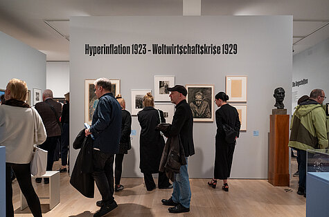 Ausstellungsansicht, Ein Ferngespräch. Szenen aus der Weimarer Republik, Städtische Galerie im Lenbachhaus und Kunstbau München, 2026. Foto: Simone Gänsheimer, Lenbachhaus