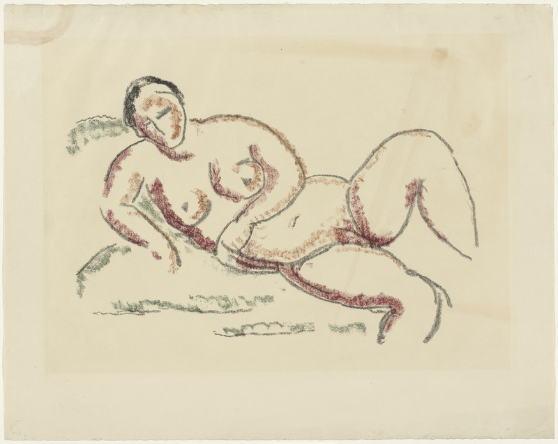 Alexej von Jawlensky, Liegender Mädchenakt, Um 1912