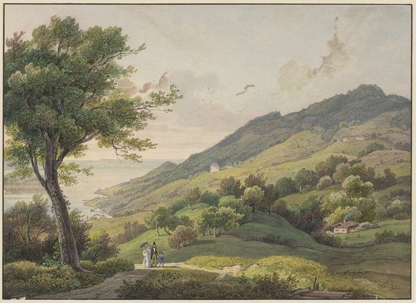 Wilhelm Scheuchzer, Blick auf den Tegernsee (vom Flügelhof aus)