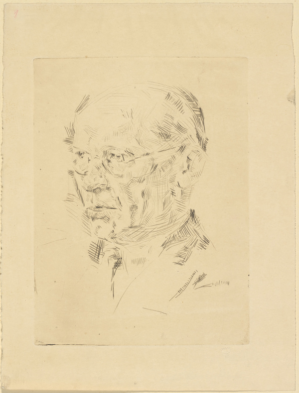 Heinrich Wolff, Bildnisskizze eines Arztes