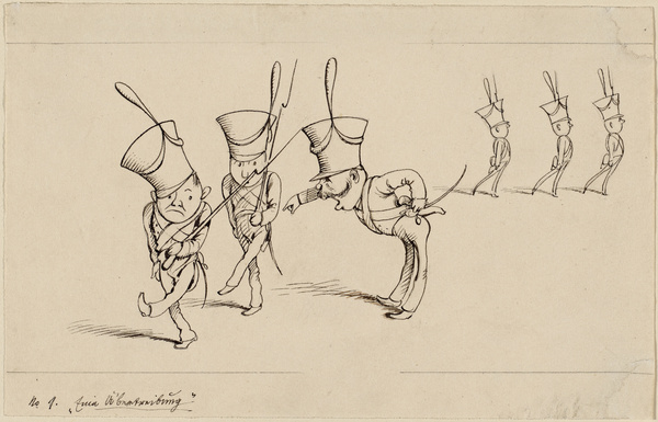 Adolf Oberländer, No 1. Eine Übertreibung; Der enge Czako