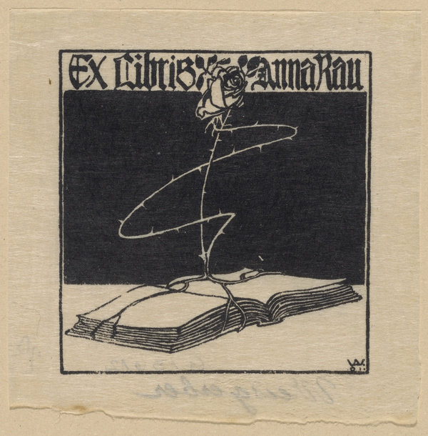 Albert Weisgerber, Ex Libris Anna Rau, 1901