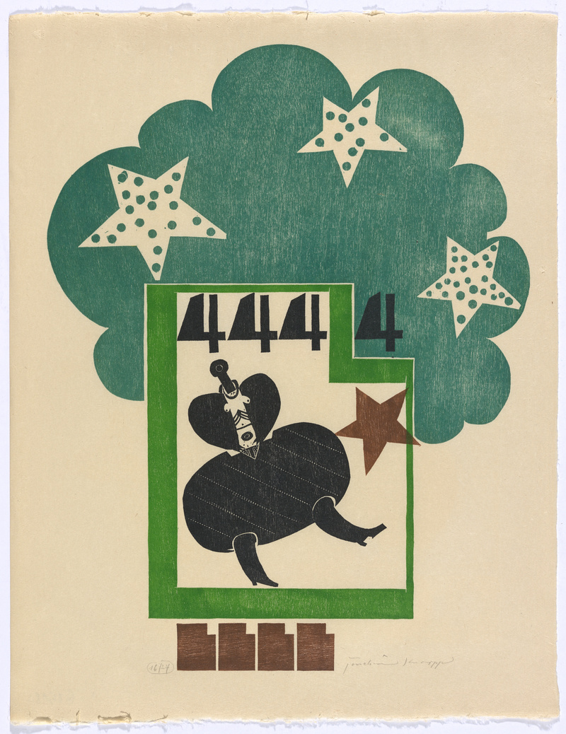 Joachim Knorpp, Figuren und Zahlen, Mappe mit 11 Holzschnitten