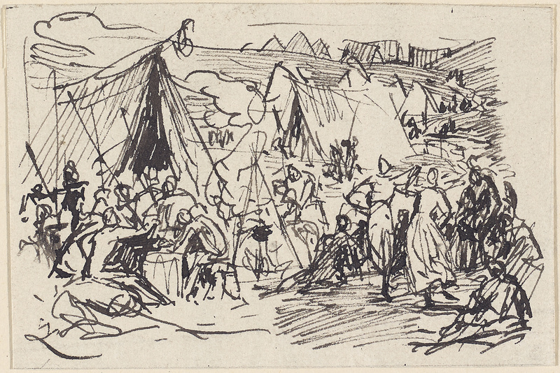 Wilhelm Lindenschmit der Jüngere, Feldlager