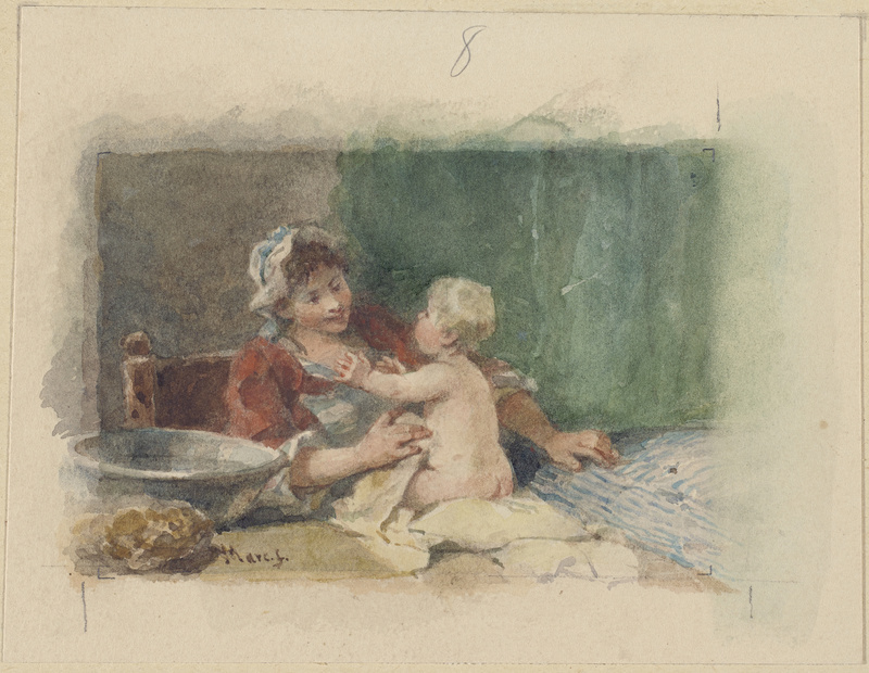 Wilhelm Marc, Mutter mit Kind