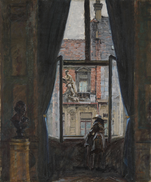 Charles Vetter, Ausblick aus einem Residenzfenster, 1923