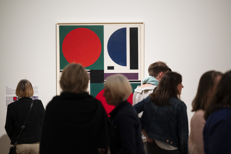 Installation Shot, Auguste Herbin, Lenbachhaus Munich, 2025. Photo: Lukas Schramm, Lenbachhaus