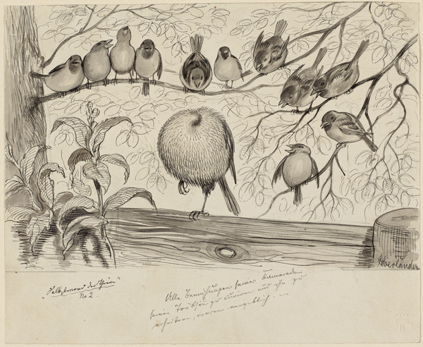 Adolf Oberländer, Drei Spatzen