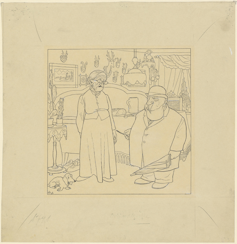 Karl Arnold, Bayerische Belange (Was i scho immer sag, Vadern, laß d'r do dein Kropf operieren. Freili, daß i ausschaug wia -r- a Preiß!), 1925