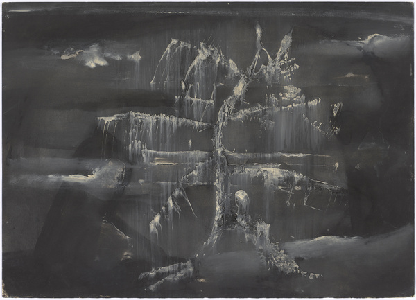 Fritz Winter, Zyklus Am Wehr, 5. Untertitel: Verwesung unter Wasser, 1936