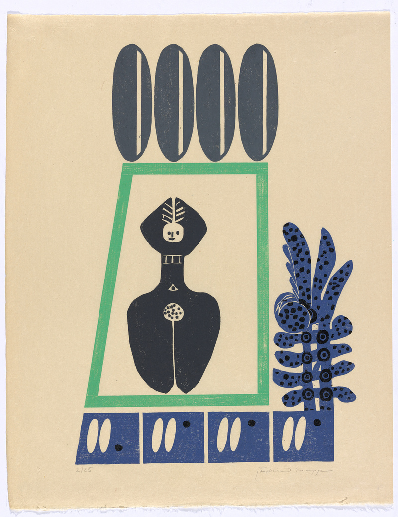 Joachim Knorpp, Figuren und Zahlen, Mappe mit 11 Holzschnitten